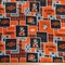 Licensed NCAA Oklahoma State University Argyle Boxes Cotton Fabric by the Yard